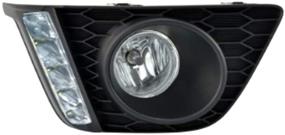 img 3 attached to 🚘 2014-2017 Honda Fit Fog Lights: Enhance Your Visibility with CONCEPT Fog Lights Set, Equipped with LED DRL, L&R Assembly Included