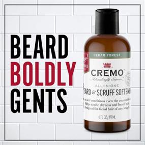 img 3 attached to 🌲 Cremo Cedar Forest Beard & Scruff Softener: Fast-Acting Coarse Hair Conditioner for All Lengths, 30 Second Softening, 6 Oz.