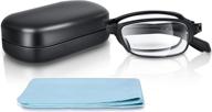 weinabingo blue light blocking reading glasses: folding 👓 unisex glasses for reading with case included, 4.0x magnification logo