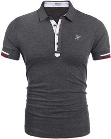 img 4 attached to Hotouch Men's Casual Short Sleeve Shirt: Stylish and Comfortable Clothing for Men