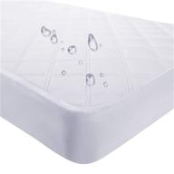 🛌 premium waterproof fitted crib mattress pad and toddler crib mattress protector – hypoallergenic bedding sets for boys and girls (white, crib 28''x52'') logo