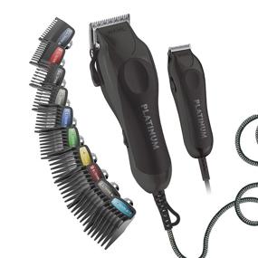 img 4 attached to 🔥 WAHL Clipper Pro Series Platinum Haircutting Combo Kit with Barber Shears, Model 79804100, Black - 30 Piece Set - Enhanced SEO