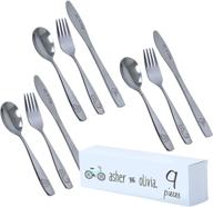 piece stainless steel kids cutlery logo