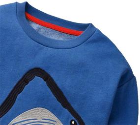 img 3 attached to LUMMY KIDS Toddler Sweatshirt Outfits Boys' Clothing
