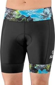 img 4 attached to 🩲 Ultimate Comfort and Style: SLS3 Women's Triathlon Shorts - 6 Inch, Athletic Fit