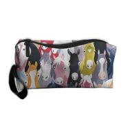 🎀 styleforyou's fashionable travel makeup pouch: vibrant cartoon horses design for women & girls logo