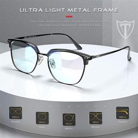 img 2 attached to 👓 ATTCL Unisex Blue Light Blocking Glasses for Men and Women – Reduce Headache, Eye Fatigue, and Computer Vision Syndrome