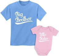 👦 adorable big brother little sister matching outfits: boys girls sibling shirts set logo