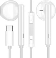 🎧 titacute usb type c headphones: digital earbuds with microphone for samsung galaxy s20 s21 ultra, oneplus 8 pro and more - noise isolation, wired in-ear headphones logo