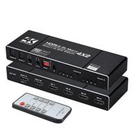 avedio links 4k@60hz 4x2 hdmi matrix switcher с аудиовыходом и пультом дистанционного управления - hdmi 2.0b, splitter, scaler, hdcp2.2, hdr 10, поддержка 2k@144hz. логотип