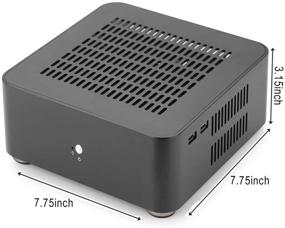 img 3 attached to 💻 RGEEK Mini ITX Computer Case PC Case HTPC with Holes, Aluminum Top Cover