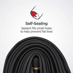 img 1 attached to Schwinn Replacement Bike Inner Tube 700c x 35-42mm: Traditional and Self-Sealing, Black