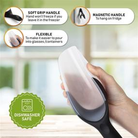 img 2 attached to 🧊 Spring Chef Magnetic Ice Scoop: Convenient Soft-Grip Handle for Ice, Flour, Rice, Popcorn, and Pet Food