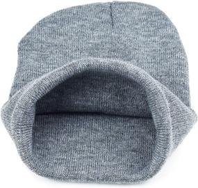 img 2 attached to 🧢 EAONE 2 Pack Winter Beanie - Black & Grey Unisex Knitted Hat for Cold Weather - Stylish & Stretchy Cable Knit Oversized Slouch Cap