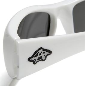 img 1 attached to 🕶️ Anarchy Black Resin Sunglasses for Men