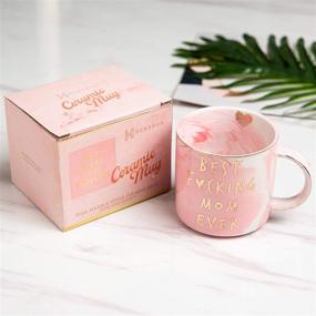 img 3 attached to 👩 Best Mom Ever: Funny Mom Birthday Gift Ideas for Women - Pink Marble Mug, 11.5oz Coffee Cup - Perfect as New Mom, Pregnancy Congratulations, and Mother-To-Be Gifts