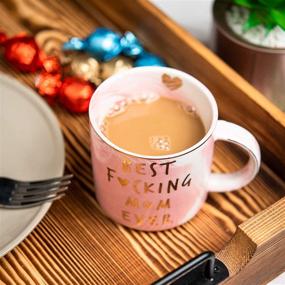 img 2 attached to 👩 Best Mom Ever: Funny Mom Birthday Gift Ideas for Women - Pink Marble Mug, 11.5oz Coffee Cup - Perfect as New Mom, Pregnancy Congratulations, and Mother-To-Be Gifts