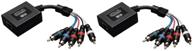 📺 tripp lite b136-101 component video with stereo audio extender over cat5/cat6 - full hd transmitter and receiver, black logo