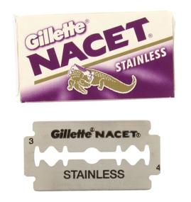 img 2 attached to High-Quality 50 NACET STAINLESS Double Edge Razor Blades for a Smooth Shave