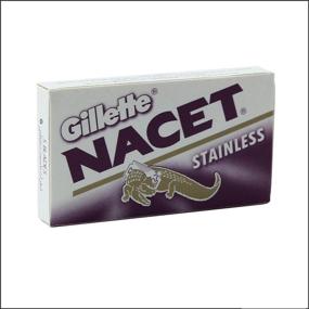 img 1 attached to High-Quality 50 NACET STAINLESS Double Edge Razor Blades for a Smooth Shave