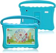 📱 kids tablet 7 android 10 - 32gb pre-installed learning toy tablet for toddlers with eye protection, wifi, camera, parental control, google play store, and shockproof case logo