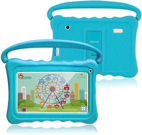 img 4 attached to 📱 Kids Tablet 7 Android 10 - 32GB Pre-Installed Learning Toy Tablet for Toddlers with Eye Protection, WiFi, Camera, Parental Control, Google Play Store, and Shockproof Case