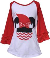 christmas holiday red xl p201927p girls' clothing for tops, tees & blouses logo