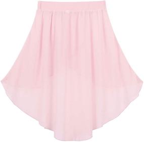 img 3 attached to 👗 Chic & Graceful Chiffon Ballerina Costume for Girls' Clothing - Ideal for Skirts & Skorts