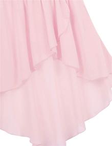 img 1 attached to 👗 Chic & Graceful Chiffon Ballerina Costume for Girls' Clothing - Ideal for Skirts & Skorts