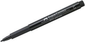 img 2 attached to 🖋️ Faber-Castell PITT Художественная ручка Bullet в черном цвете 1,5 мм (199)