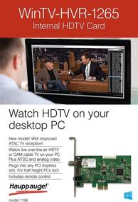 img 1 attached to 📺 Experience High-Definition TV with Hauppauge 1196 WinTV HVR-1265 PCI Express Hybrid TV Tuner Card