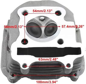 img 3 attached to 🛵 Комплект по перестройке двигателя GY6 150cc Big Bore Цилиндр головы китайского скутера - GOOFIT Комплект цилиндров с диаметром 57.4 мм