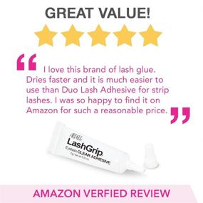 img 2 attached to 💡 Ardell LashGrip Clear Strip False Lash Adhesive, 0.25 Oz