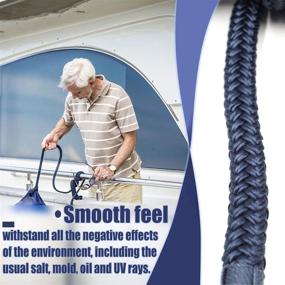img 1 attached to 🚤 INNOCEDEAR 4 Pack 1/2” X 15’ Dock Lines: Marine-Grade Double-Braided Nylon Rope for Superior Boat Mooring