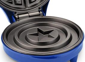 img 2 attached to 🔵 Blue Marvel MVA-278 Captain America Waffle Maker: Boost Your Breakfast!