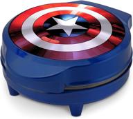 🔵 blue marvel mva-278 captain america waffle maker: boost your breakfast! logo