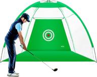 mikoda 10'x6.6' golf practice net: perfect backyard driving & indoor swing training solution for golf enthusiasts! логотип