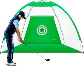 img 4 attached to MIKODA 10'x6.6' Golf Practice Net: Perfect Backyard Driving & Indoor Swing Training Solution for Golf Enthusiasts!