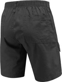 img 3 attached to 🩳 Voyager Men's Cotton Cargo Shorts - Lightweight Multi Pocket Casual Outdoor Hiking Shorts