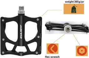 img 1 attached to 🚲 High-Performance EULANT Flatform MTB Pedals: Durable Aluminium Sealed Bearing Pedals for BMX & MTB 9/16