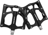 🚲 high-performance eulant flatform mtb pedals: durable aluminium sealed bearing pedals for bmx & mtb 9/16 logo