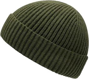 img 4 attached to 🧢 TOPSEM Trawler Beanie: Winter Warm Knit Caps with Roll-up Edge, Fisherman Style - Unisex