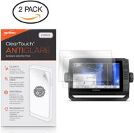 📱 boxwave cleartouch anti-glare screen protector (2-pack) for garmin echomap plus 93sv - anti-fingerprint matte film skin logo