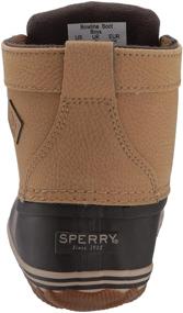 img 2 attached to Стильные и прочные: Сапоги для мальчиков Sperry Top Sider Bowline черного цвета для активного отдыха на свежем воздухе.