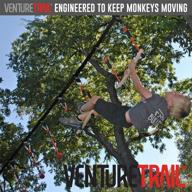 🧗 50ft american ninja warrior полоса препятствий для детей - venturetrail ninja slackline для развлечений на заднем дворе - нижний курс для детей - игрушки для детей-ниндзя на улице. логотип