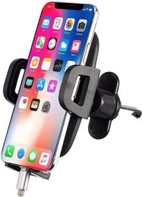 img 4 attached to Car Air Vent Phone Holder: Adjustable Clip, Compatible with iPhone 13/13 Pro/13 Pro 📱 Max, iPhone 12/12 Pro/12 Pro Max, iPhone 11 Pro Max, XR, XS Max, 8 Plus+