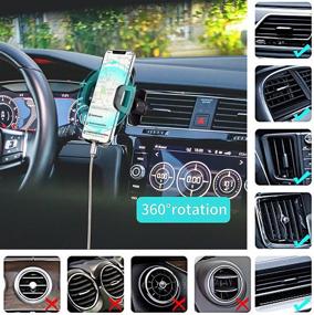 img 3 attached to Car Air Vent Phone Holder: Adjustable Clip, Compatible with iPhone 13/13 Pro/13 Pro 📱 Max, iPhone 12/12 Pro/12 Pro Max, iPhone 11 Pro Max, XR, XS Max, 8 Plus+