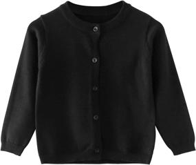 img 4 attached to BAVST Button Up Cardigan Sweater Outerwear Boys' Clothing in Sweaters