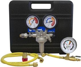 img 3 attached to Efficient and Reliable MASTERCOOL (53010-AUT) Silver Pressure Test Regulator Kit with R134a Coupler - Trusted Performance in Black