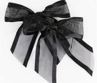 🎀 organza satin edged ribbon with pre-tied measures logo